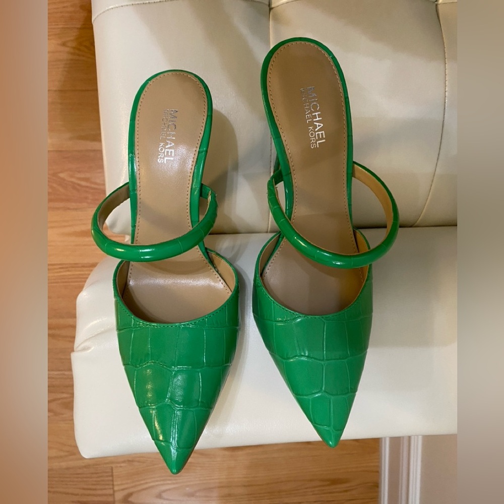 Michael Kors Green Mules